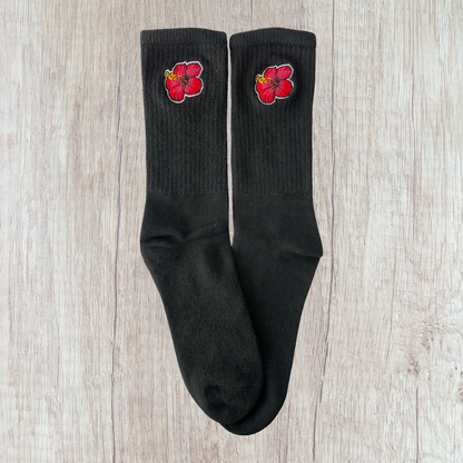 Medias bordadas de Flor de Maga