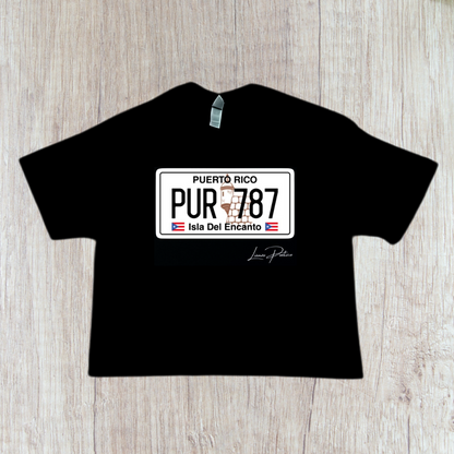 T-shirt o Crop Top de Tablilla de Puerto Rico (PUR787)